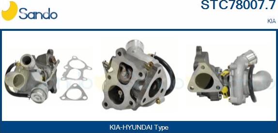 Sando STC78007.7 - Турбина, компрессор abcparts.ee