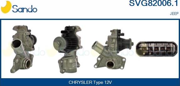 Sando SVG82006.1 - Клапан возврата ОГ abcparts.ee