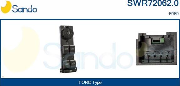 Sando SWR72062.0 - Выключатель, стеклоподъемник abcparts.ee