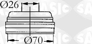 Sasic 9004711 - Пыльник, приводной вал abcparts.ee