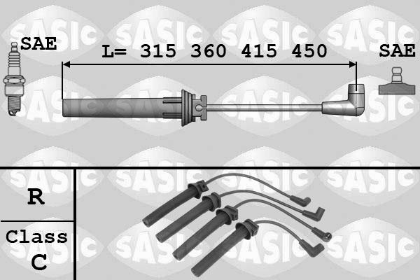 Sasic 9286029 - Комплект проводов зажигания abcparts.ee
