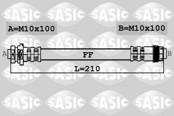 Sasic 6604018 - Тормозной шланг abcparts.ee