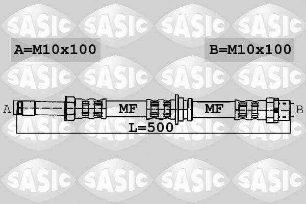 Sasic 6606068 - Тормозной шланг abcparts.ee