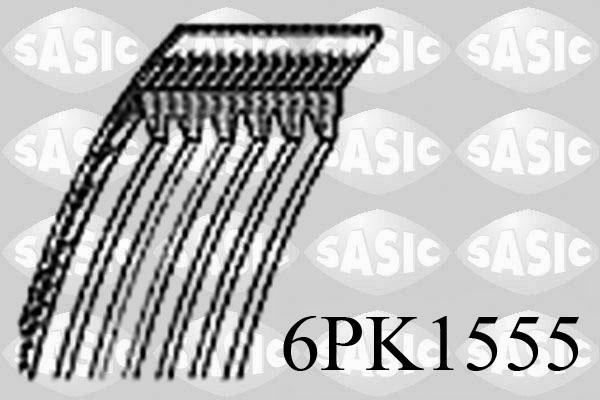 Sasic 6PK1555 - Поликлиновой ремень abcparts.ee