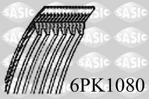 Sasic 6PK1080 - Поликлиновой ремень abcparts.ee