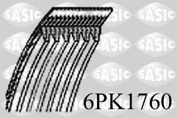 Sasic 6PK1760 - Поликлиновой ремень abcparts.ee