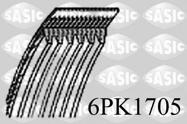 Sasic 6PK1705 - Поликлиновой ремень abcparts.ee