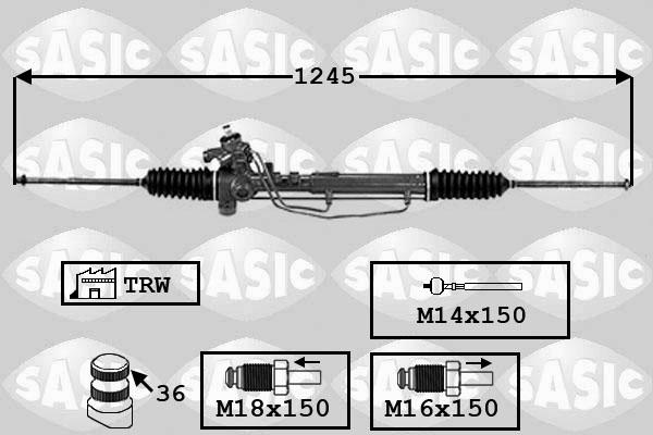 Sasic 7006137 - Рулевой механизм, рейка abcparts.ee