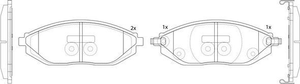 SB BP52570 - Тормозные колодки, дисковые, комплект abcparts.ee