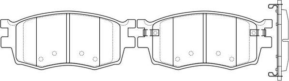 SB BP10435 - Тормозные колодки, дисковые, комплект abcparts.ee