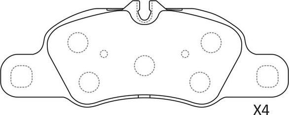 SB BP35007 - Тормозные колодки, дисковые, комплект abcparts.ee