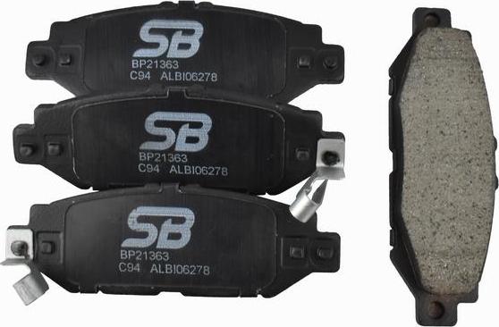 SB BP21363 - Тормозные колодки, дисковые, комплект abcparts.ee