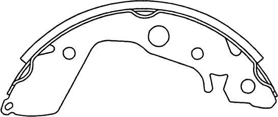 SB BS28541 - Комплект тормозных колодок, барабанные abcparts.ee