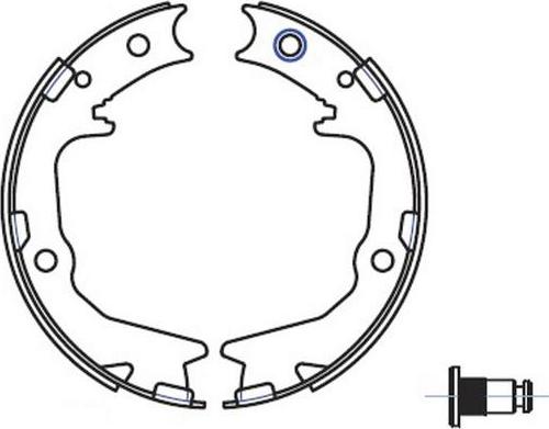 SB BS23704 - Комплект тормозов, ручник, парковка abcparts.ee