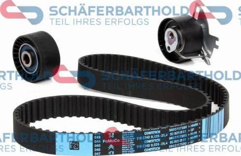 Schferbarthold 942 06 372 01 11 - Комплект зубчатого ремня ГРМ abcparts.ee