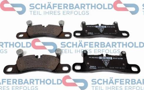 Schferbarthold 315 09 108 01 11 - Тормозные колодки, дисковые, комплект abcparts.ee