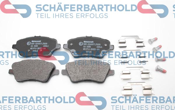 Schferbarthold 315 06 219 01 11 - Тормозные колодки, дисковые, комплект abcparts.ee
