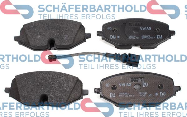 Schferbarthold 315 18 164 01 11 - Тормозные колодки, дисковые, комплект abcparts.ee