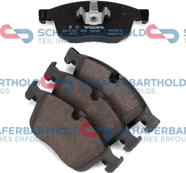 Schferbarthold 315 38 111 01 11 - Тормозные колодки, дисковые, комплект abcparts.ee