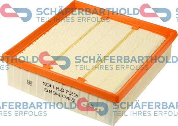 Schferbarthold 310 16 665 01 11 - Воздушный фильтр двигателя abcparts.ee