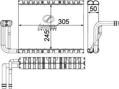 SCHNIEDER AUTOTECH BMS85.00183 - Испаритель, кондиционер abcparts.ee