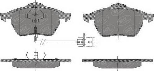 SCT-MANNOL SP 631 PR - Тормозные колодки, дисковые, комплект abcparts.ee
