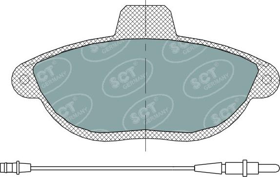 SCT-MANNOL SP 316 PR - Тормозные колодки, дисковые, комплект abcparts.ee