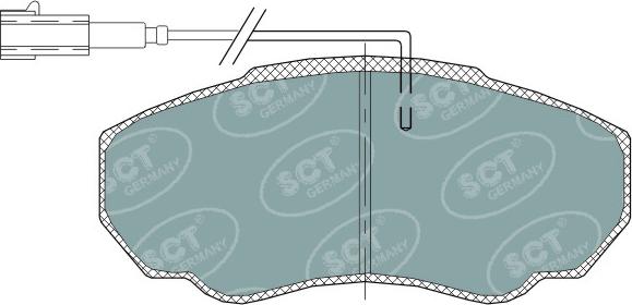 SCT-MANNOL SP 318 PR - Тормозные колодки, дисковые, комплект abcparts.ee