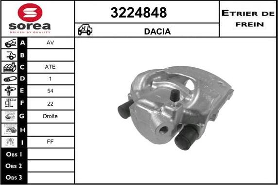 Sera 3224848 - Тормозной суппорт abcparts.ee