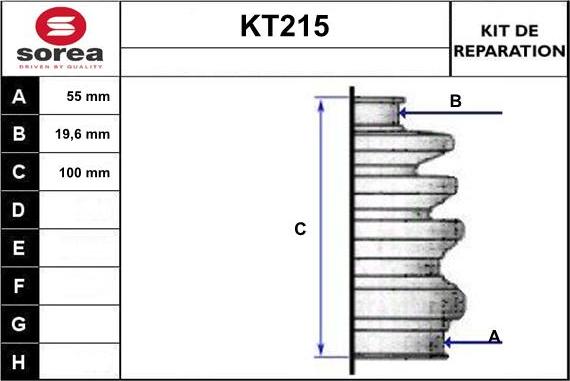 Sera KT215 - Пыльник, приводной вал abcparts.ee