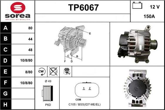 Sera TP6067 - Генератор abcparts.ee