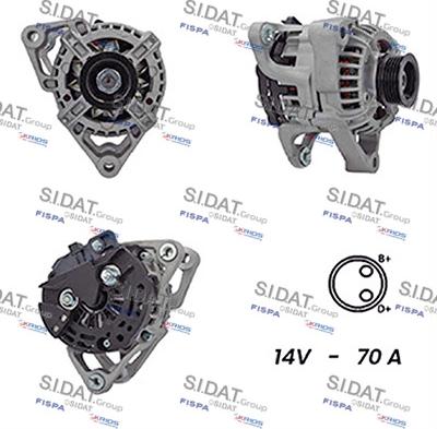 Sidat A12BH0111A2 - Генератор abcparts.ee