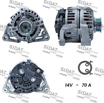 Sidat A12BH0349A2 - Генератор abcparts.ee