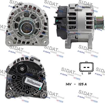 Sidat A12VA0578 - Генератор abcparts.ee