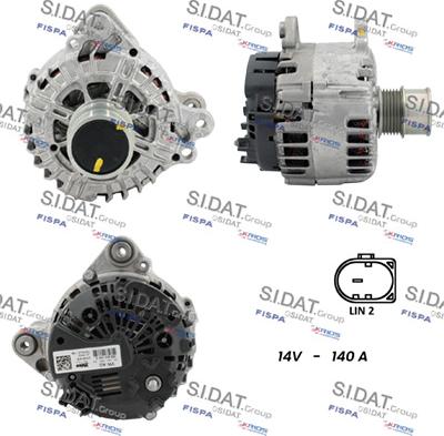 Sidat A12VA1269 - Генератор abcparts.ee
