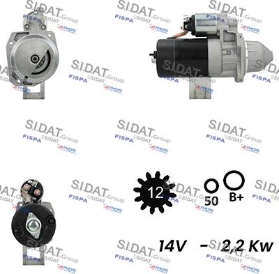 Sidat S12BH0343A2 - Стартер abcparts.ee