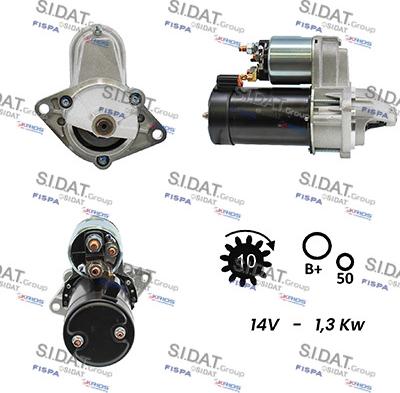 Sidat S12VA0025A2 - Стартер abcparts.ee