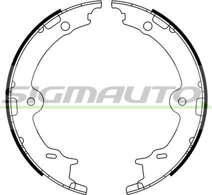 SIGMAUTO SFA979 - Комплект тормозов, ручник, парковка abcparts.ee
