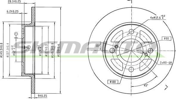 SIGMAUTO DBC981S - Тормозной диск abcparts.ee