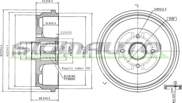 SIGMAUTO DR5699B - Тормозной барабан abcparts.ee