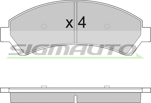 SIGMAUTO SPA920 - Тормозные колодки, дисковые, комплект abcparts.ee