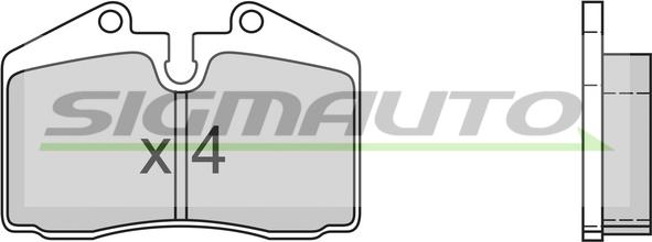 SIGMAUTO SPA399 - Тормозные колодки, дисковые, комплект abcparts.ee