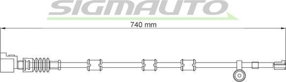 SIGMAUTO WI0779 - Сигнализатор, износ тормозных колодок abcparts.ee