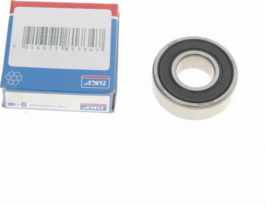 SKF 62022RSH - Подшипник со стороны привода, генератор abcparts.ee