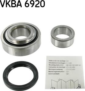 SKF VKBA 6920 - Комплект подшипника, ступицы колеса abcparts.ee