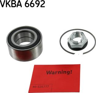 SKF VKBA 6692 - Комплект подшипника, ступицы колеса abcparts.ee