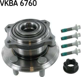 SKF VKBA 6760 - Комплект подшипника, ступицы колеса abcparts.ee
