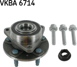 SKF VKBA 6714 - Комплект подшипника, ступицы колеса abcparts.ee