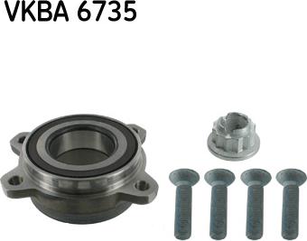 SKF VKBA 6735 - Комплект подшипника, ступицы колеса abcparts.ee