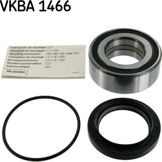 SKF VKBA 1466 - Комплект подшипника, ступицы колеса abcparts.ee